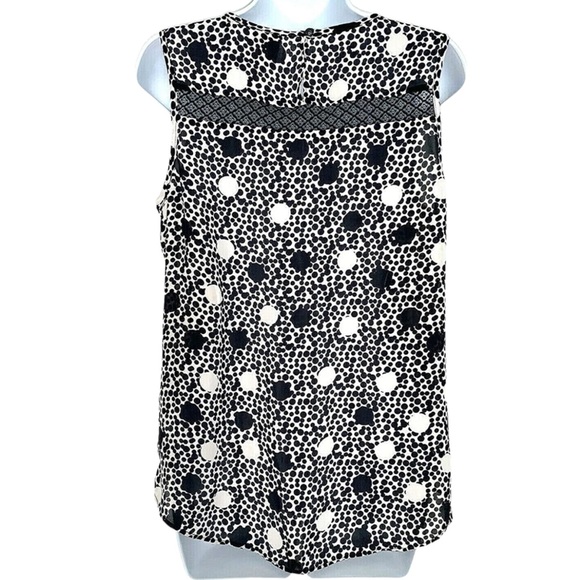CAbi Jot Dot Black and White Polka Dot Sleeveless Top Style 3079, Medium - EUC - Picture 5 of 7